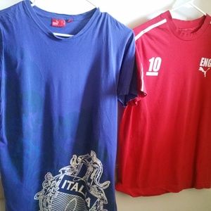 PUMA Italia & England Tee's